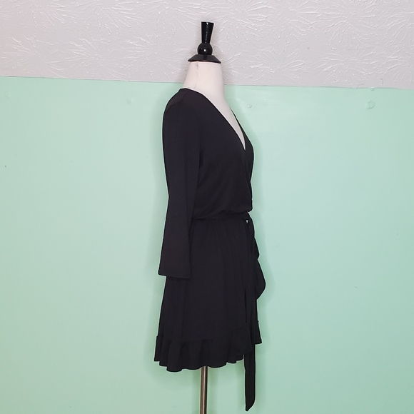 NWT Lily Rose Ruffle Trim Wrap Dress - Picture 5 of 9